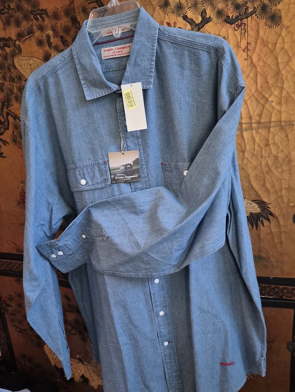 Daniel Cremieux Light Blue Denim Button-Down Shirt